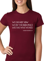 Thrones Greyjoy Ironborn Motto Girls Shirt