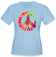 Tie Dye Peace Sign Girls T-Shirt