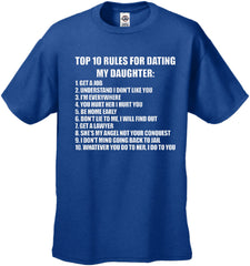 Top 10 Rules For Dating My Daughter Men's T-Shirt