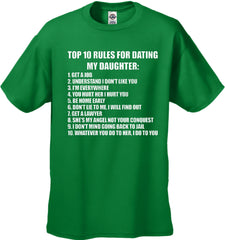 Top 10 Rules For Dating My Daughter Men's T-Shirt