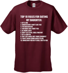 Top 10 Rules For Dating My Daughter Men's T-Shirt