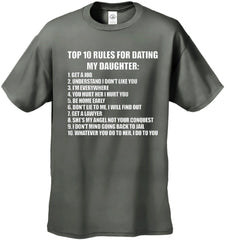 Top 10 Rules For Dating My Daughter Men's T-Shirt