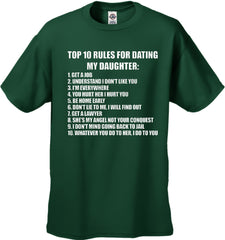 Top 10 Rules For Dating My Daughter Men's T-Shirt