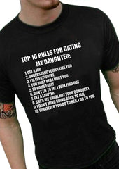 Top 10 Rules For Dating My Daughter Men's T-Shirt