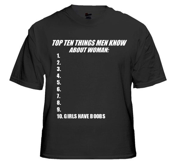 Top 10 Things Men Know About Women T-Shirt