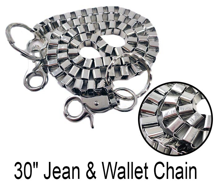 Double K Basic & Simple Strong Key Jean Wallet Chain (30) MLT CS39