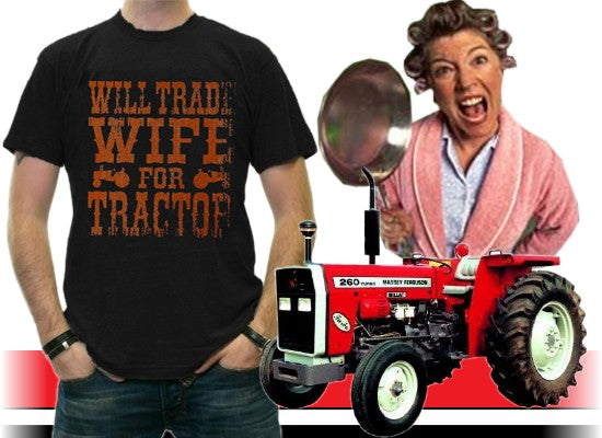Will Trade Wife For Tractor Vintage T-Shirt