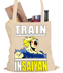 Train Like Insaiyan Tote Bag