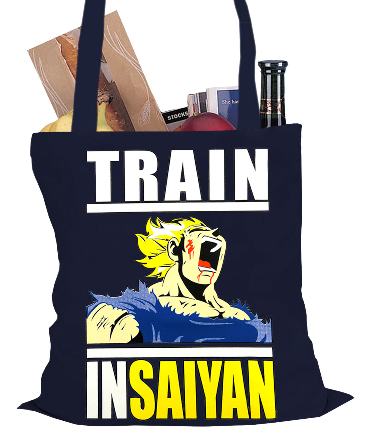 Train Like Insaiyan Tote Bag