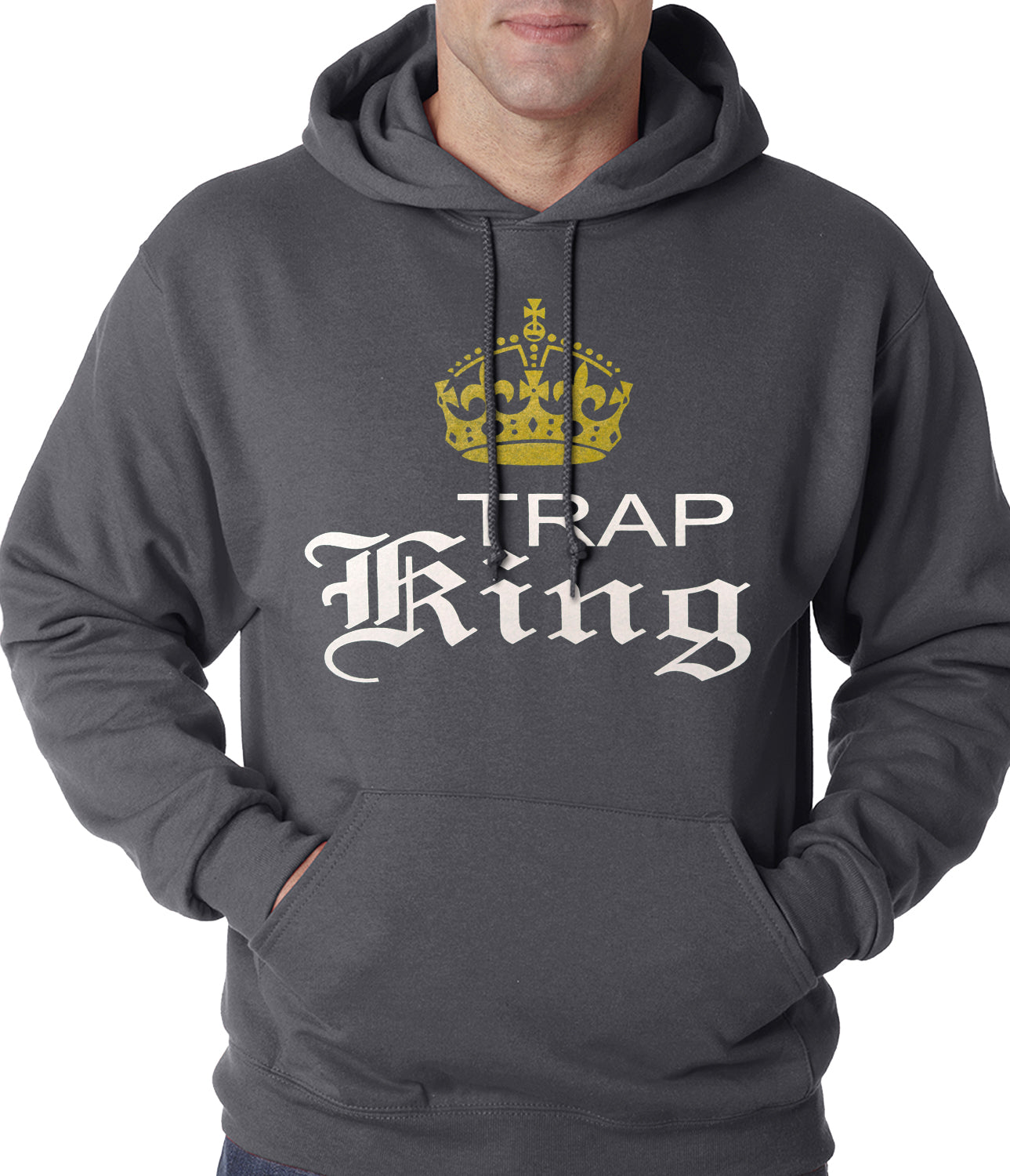 Trap King Golden Crown Adult Hoodie