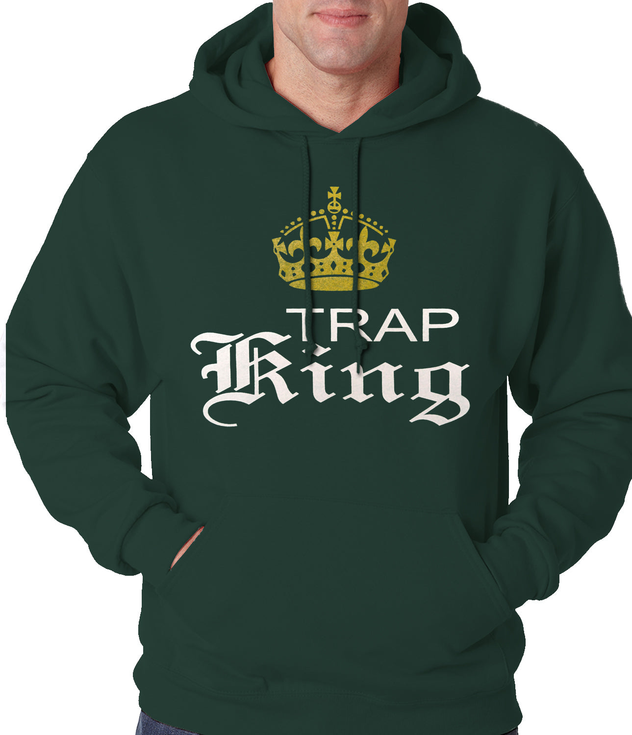 Trap King Golden Crown Adult Hoodie