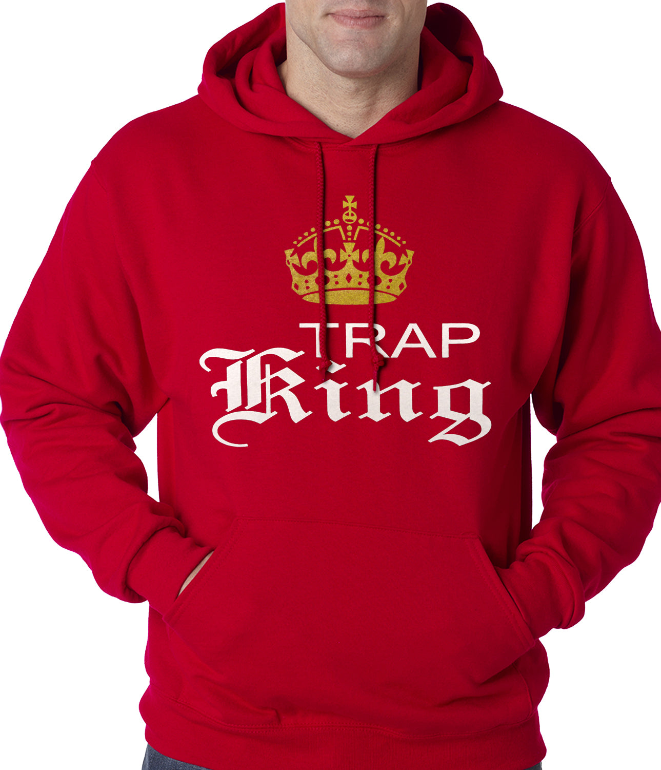 Trap King Golden Crown Adult Hoodie