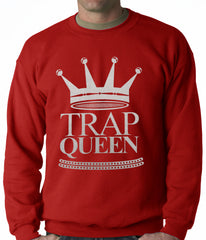 Trap Queen Full Silver Adult Crewneck