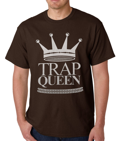 Trap Queen Full Silver Mens T-shirt –