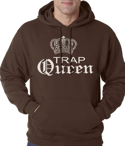 Trap Queen Silver Crown Adult Hoodie –