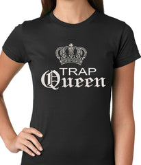 Trap Queen Silver Crown Ladies T-shirt