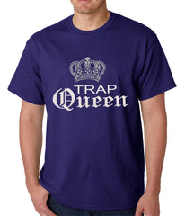 Trap Queen Silver Crown Mens T-shirt