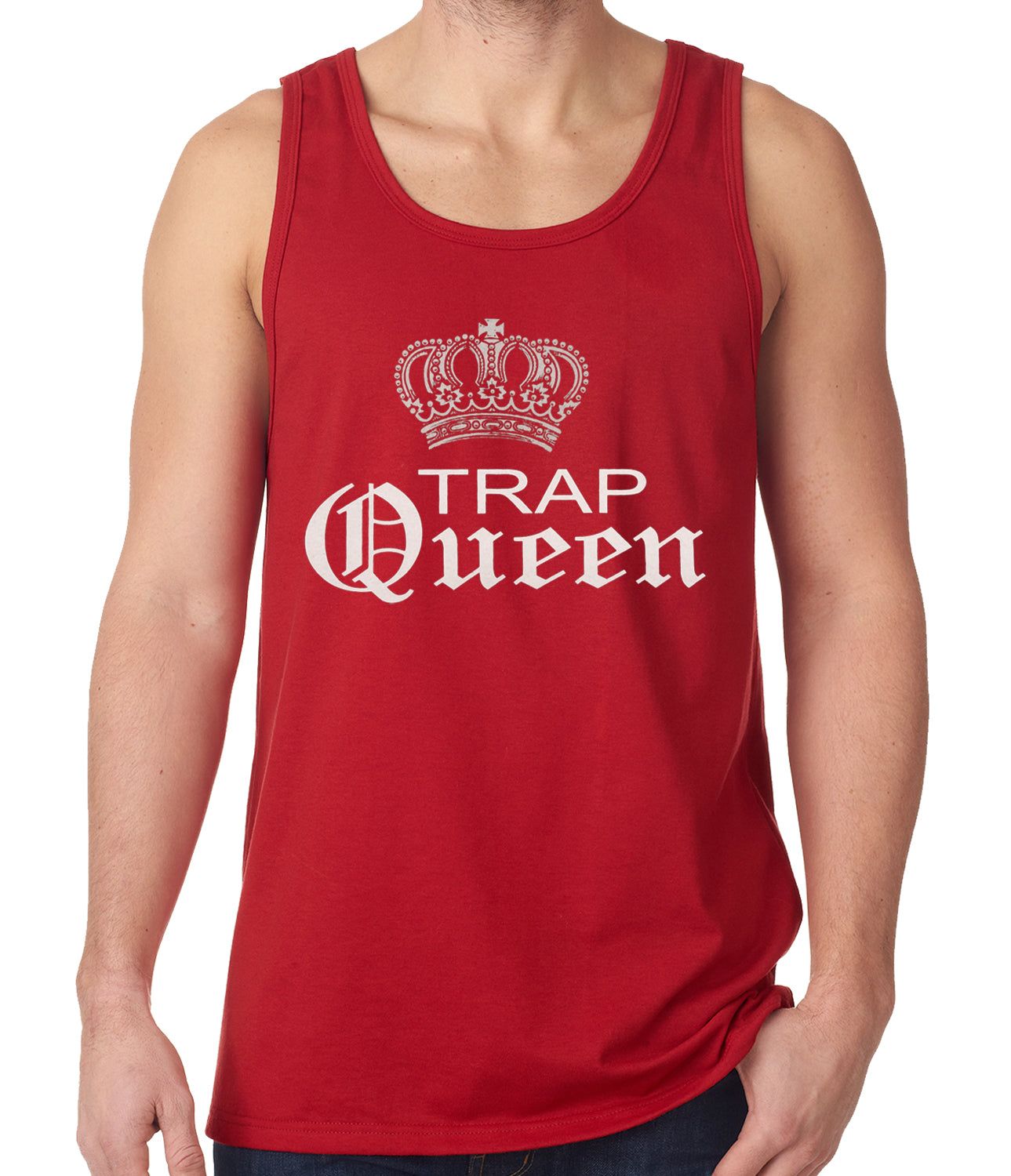 Trap Queen Silver Crown Tank Top