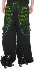 Tripp NYC "Armageddon II" Bondage Pants (Black / Toxic Green)