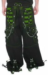 Tripp Darkstreet NYC -  "Armageddon II" Bondage Pants (Black / Toxic Green)