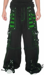 Tripp Darkstreet NYC -  "Armageddon II" Bondage Pants (Black / Toxic Green)