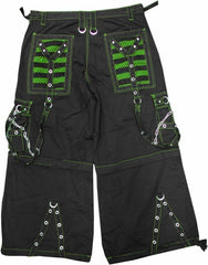 Tripp Darkstreet NYC -  "Armageddon II" Bondage Pants (Black / Toxic Green)