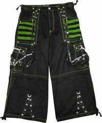 Tripp Darkstreet NYC -  "Armageddon II" Bondage Pants (Black / Toxic Green)