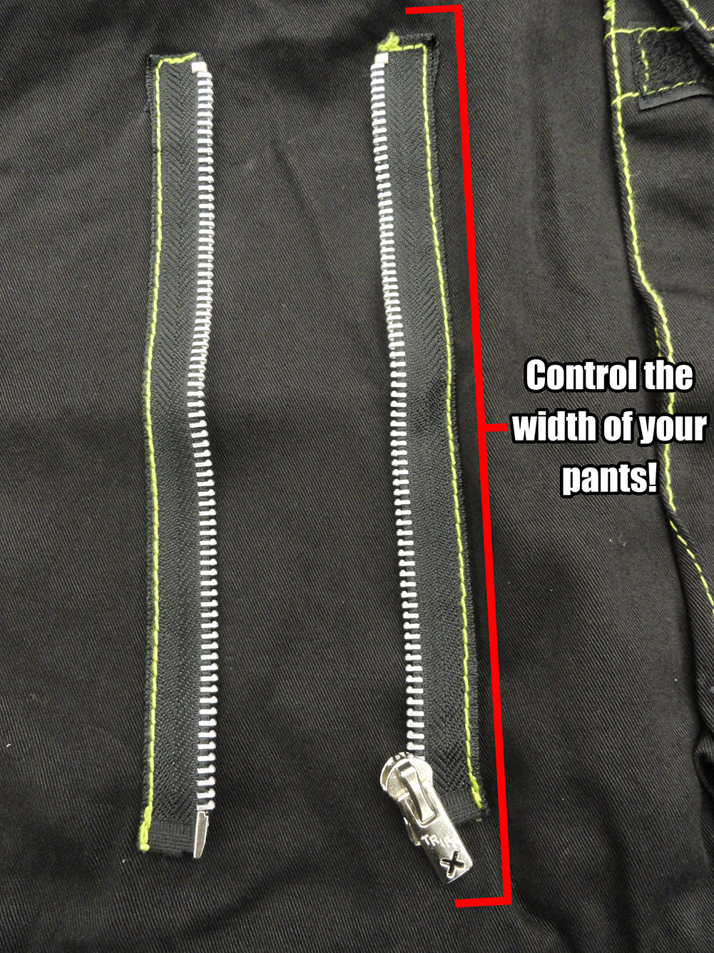 Biohazard Zip Off Pant Large / Black/Lime Biohazard