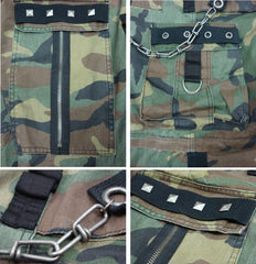 Tripp Darkstreet NYC -  "Camo Chain" Jungleland Combat Pants Camo/Black