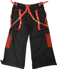 Tripp NYC "Ghost Skull" Bondage Pants (Black / Red)