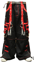 Tripp Darkstreet NYC -  "New Death Row" Bondage Pants (Black/Red)