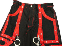 Tripp Darkstreet NYC -  "New Death Row" Bondage Pants (Black/Red)