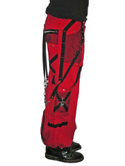 Tripp Darkstreet NYC -  "Symbol" Bondage Pants (Red & Black)