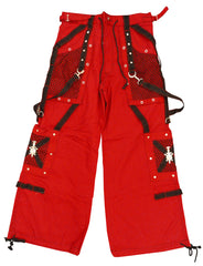 Tripp Darkstreet NYC -  "Symbol" Bondage Pants (Red & Black)