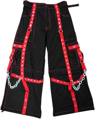 Tripp NYC "The Hands of Time" Bondage Pants (Black/Red)