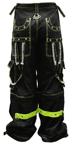 Tripp Darkstreet NYC -  "Toxic Avenger" Bondage Pants (Black/Neon Green)