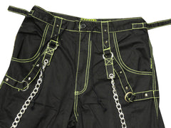 Tripp Darkstreet NYC -  "Toxic Avenger" Bondage Pants (Black/Neon Green)