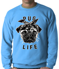 Tupug Pug Life Adult Crewneck