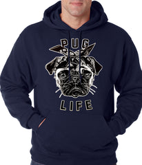 Tupug Pug Life Adult Hoodie