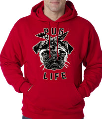 Tupug Pug Life Adult Hoodie