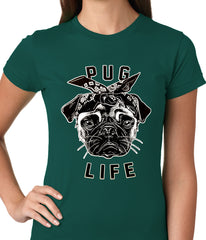 Tupug Pug Life Ladies T-shirt