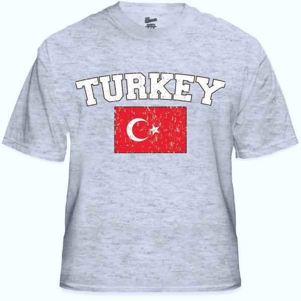 Turkey Vintage Flag International Mens T-Shirt –