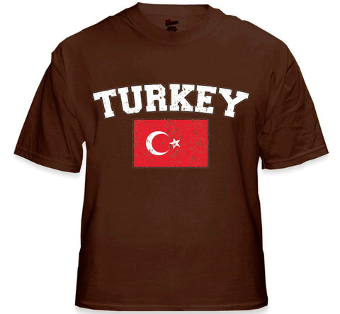 Turkey Vintage Flag International Mens T-Shirt