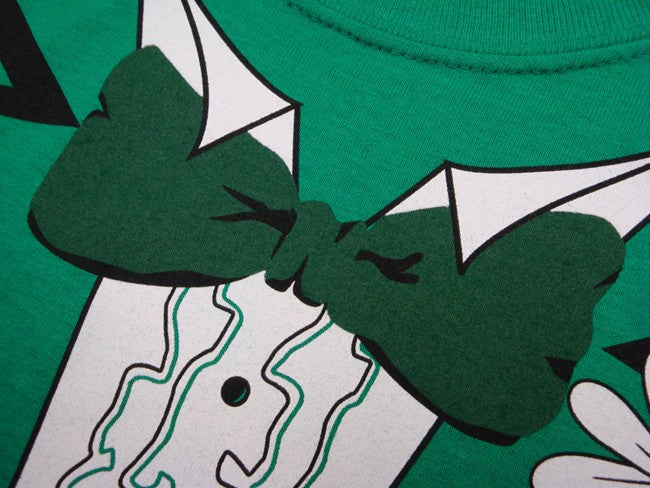 Tuxedo Shirt - Men's Irish Green Tuxedo T-Shirt With Ruffles