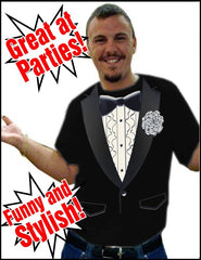 Tuxedo Tees - Retro Ruffled Tuxedo T-Shirt