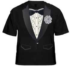 Tuxedo Tees - Retro Ruffled Tuxedo T-Shirt