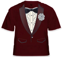 Tuxedo Tees - Retro Ruffled Tuxedo T-Shirt