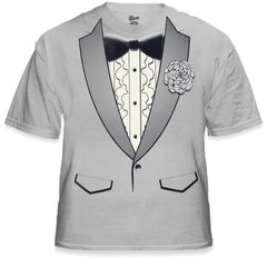 Tuxedo Tees - Retro Ruffled Tuxedo T-Shirt