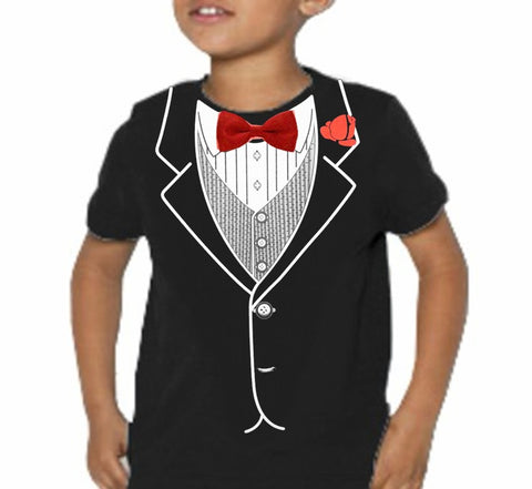 Tuxedo TShirts - Kids All Occasion Formal Tuxedo T-Shirt