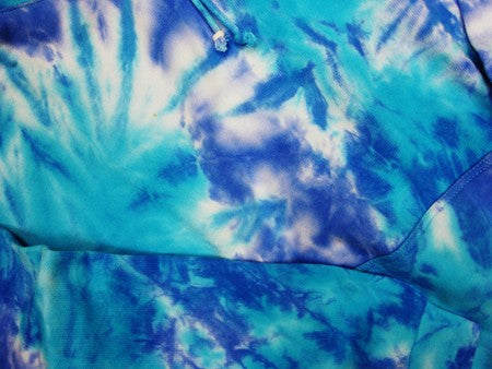 Tye Dye Pull Over Hoodie (Aqua Splash) –